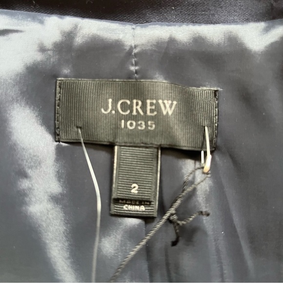 JCrew NEW Classic Navy Academia Blazer in Superfine Cotton size 2 Career Office - Picture 4 of 13